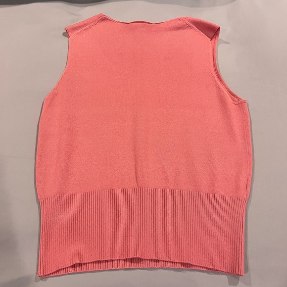 Ann Taylor Twinset - pink silk cardigan and matching shell, medium - Picture 2 of 6